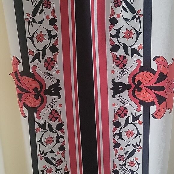 NEW Alice Temperley Red Russian Floral Rose Holiday Silk Maxi Long Skirt 6 M - Picture 4 of 14